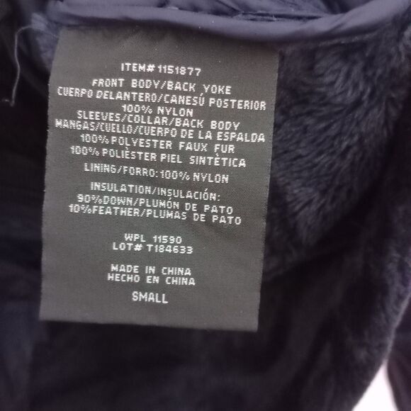 32 Degrees Heat Polar Fleece Puffer Jacket Lghtwght Full Zip Mock Neck Coat Smll - Picture 8 of 9